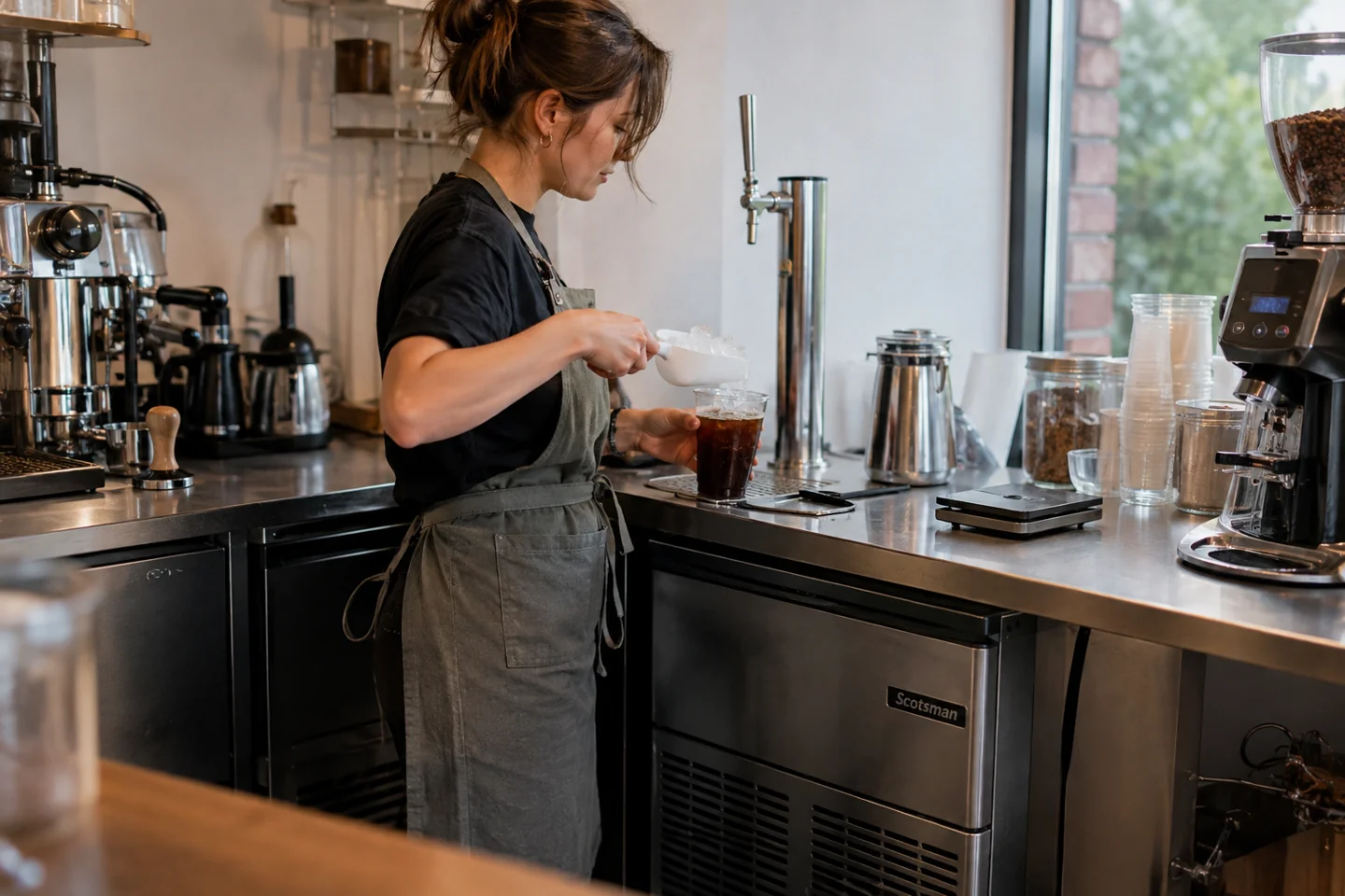 Coffee shop ice machines