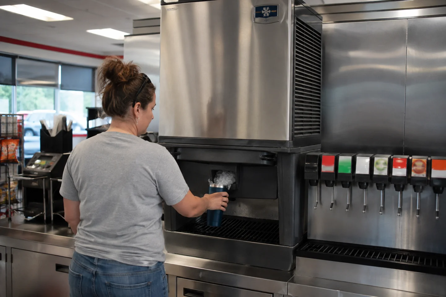 Convenience store ice machines